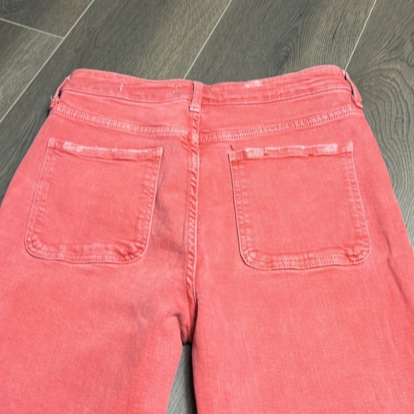 Pilcro and Letterpress High Rise Slim Distressed Jeans Coral - Picture 11 of 14